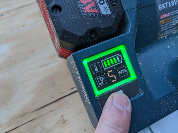 Bosch Tools GKT18V Power Level